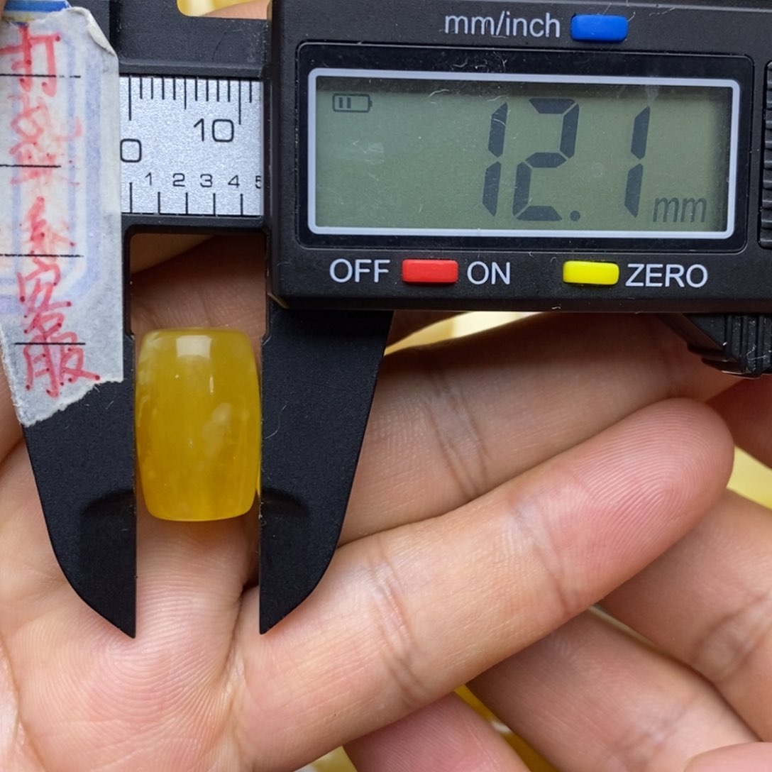 未镶嵌蜜蜡裸石12x18.5微粉桶珠