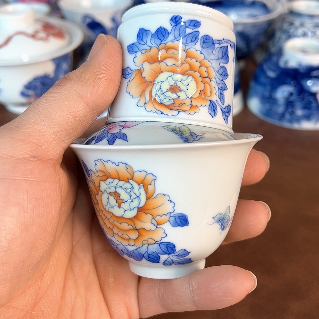 杯景德镇全手工手绘陶瓷