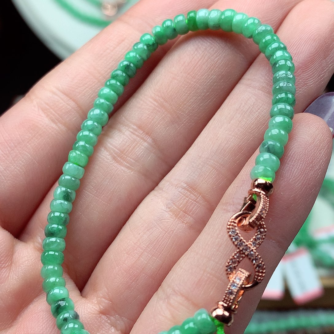 翡翠未镶嵌项链翡翠