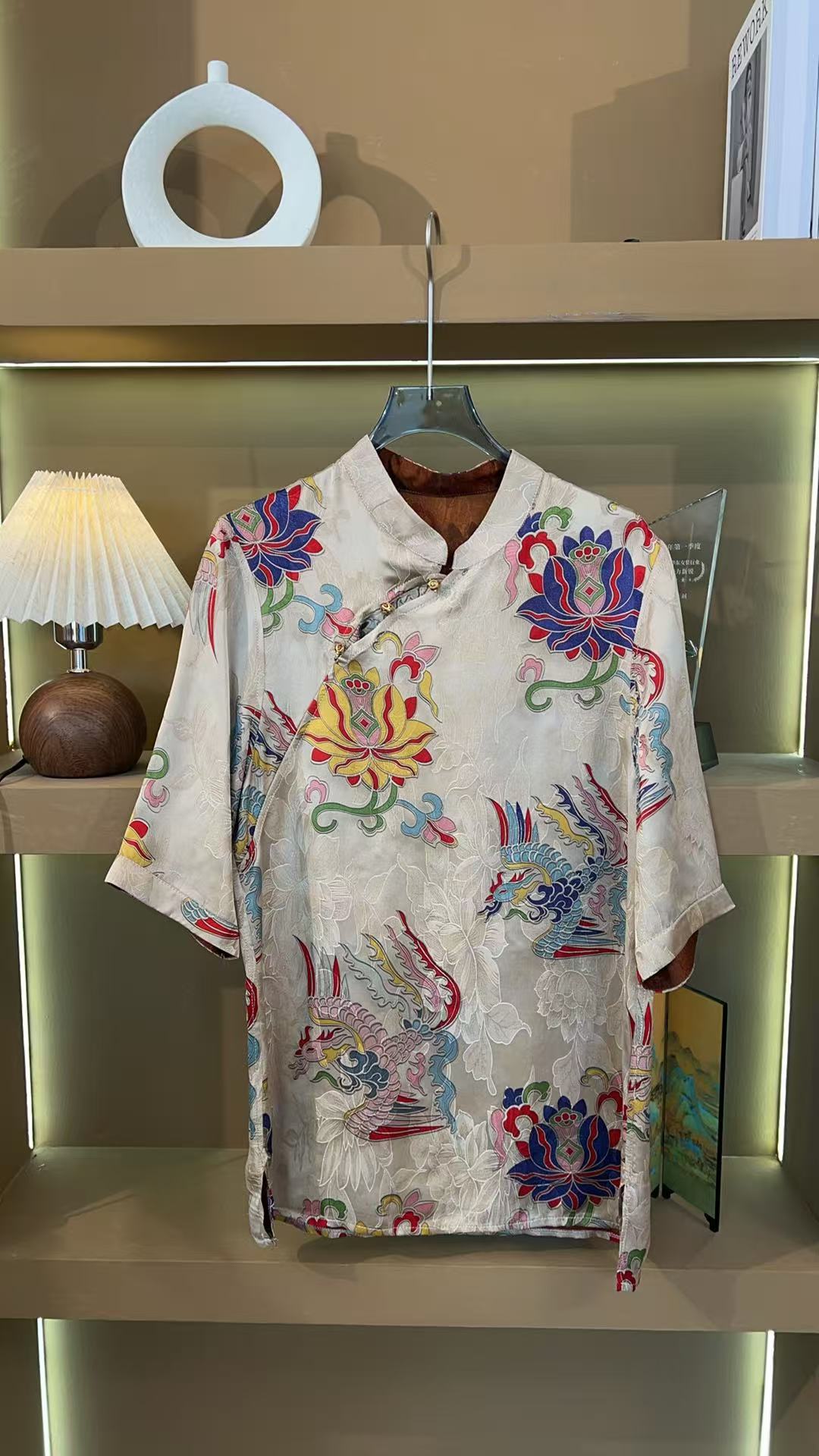 【凤荷】新中式古法手工上衣35815