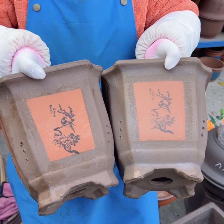 23+23红切角四方花盆花盆