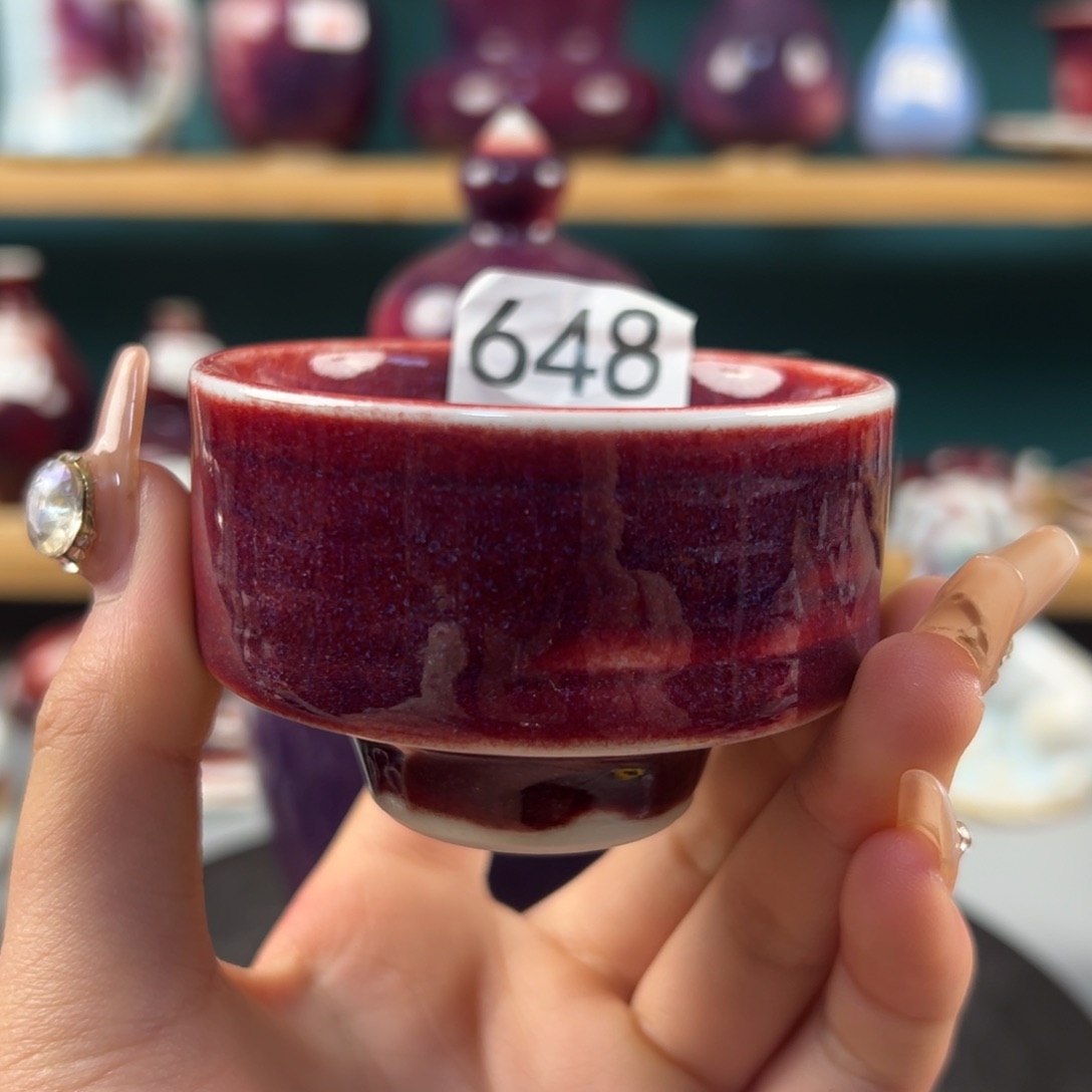 瓷片全品无暇主人杯纯手工