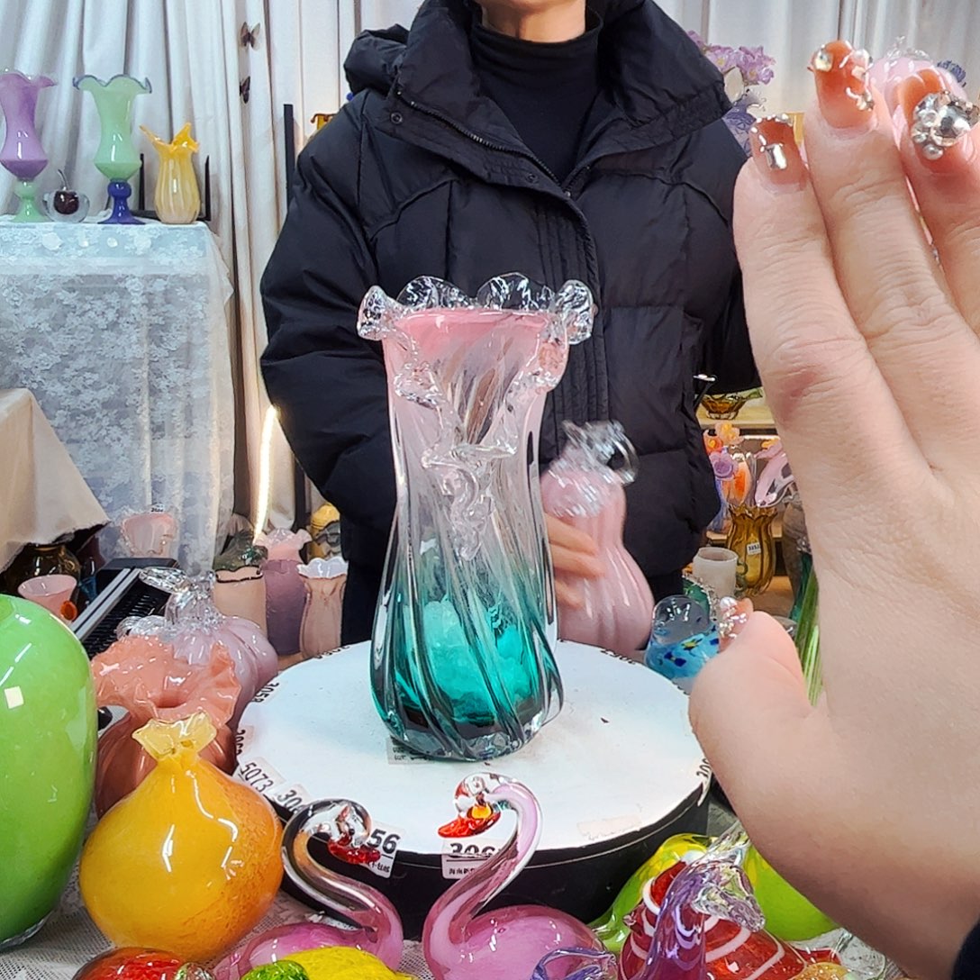 花瓶家悦美居琉璃摆件