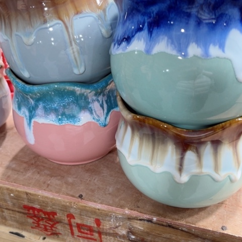 陶瓷满9元发货都是福利花盆