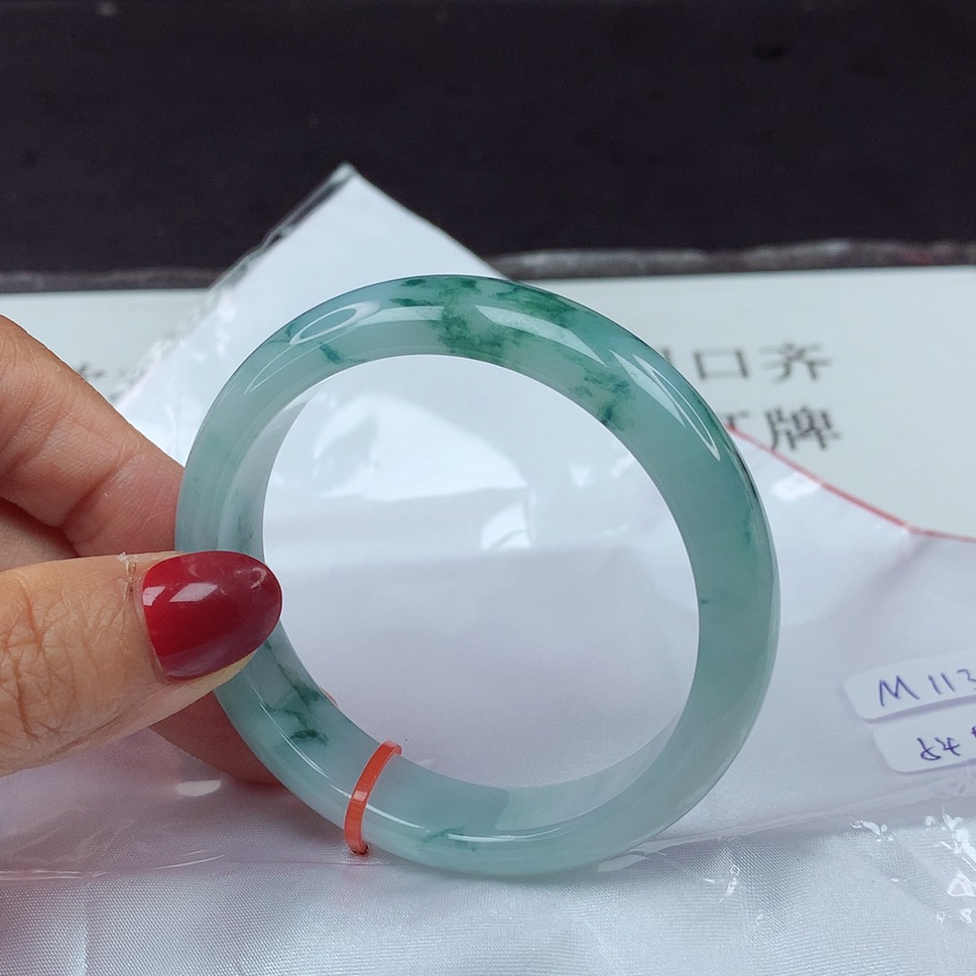 翡翠手镯未镶嵌54圈3270
