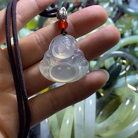 岫玉颈饰未镶嵌挂件