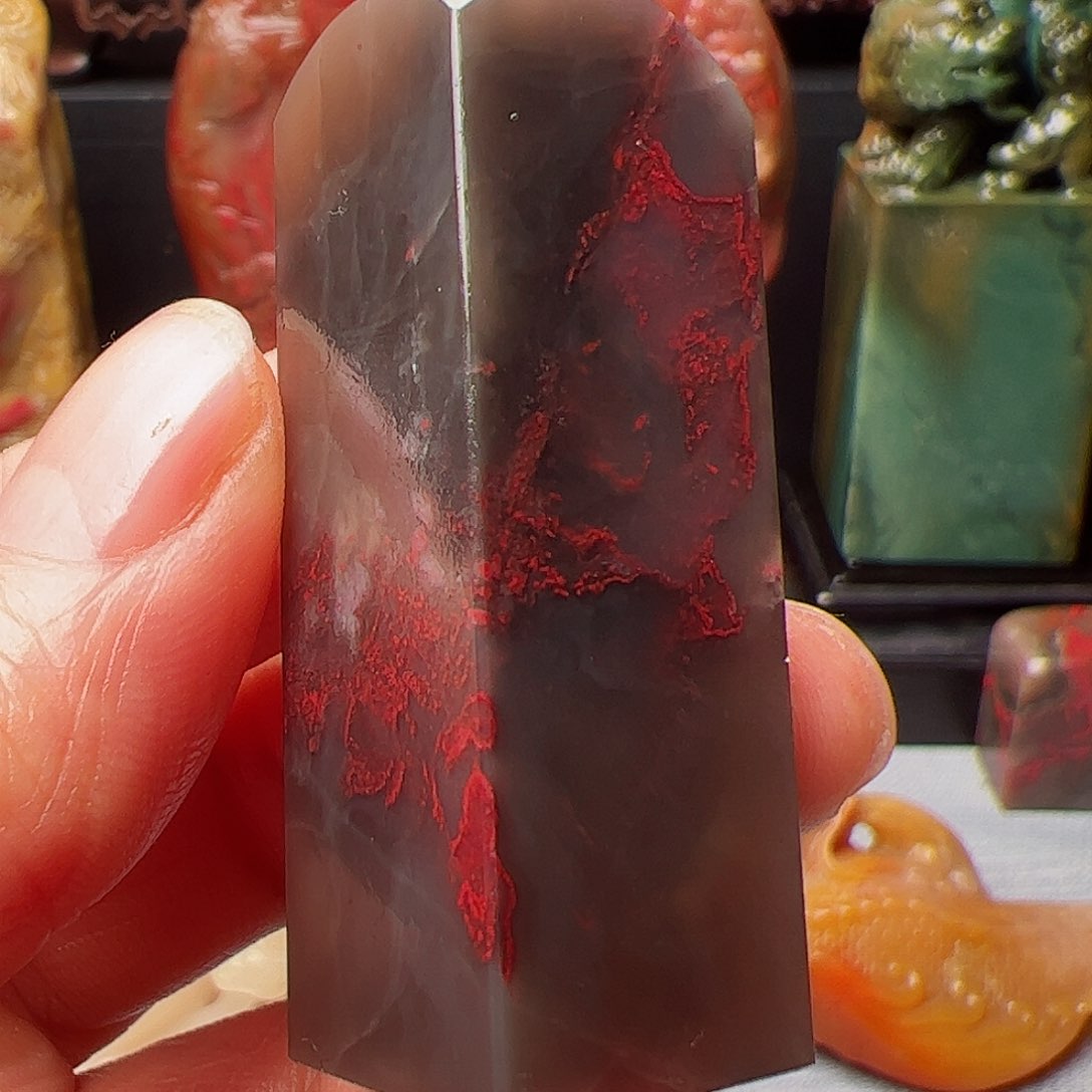 昌化石昌化鸡血石印章