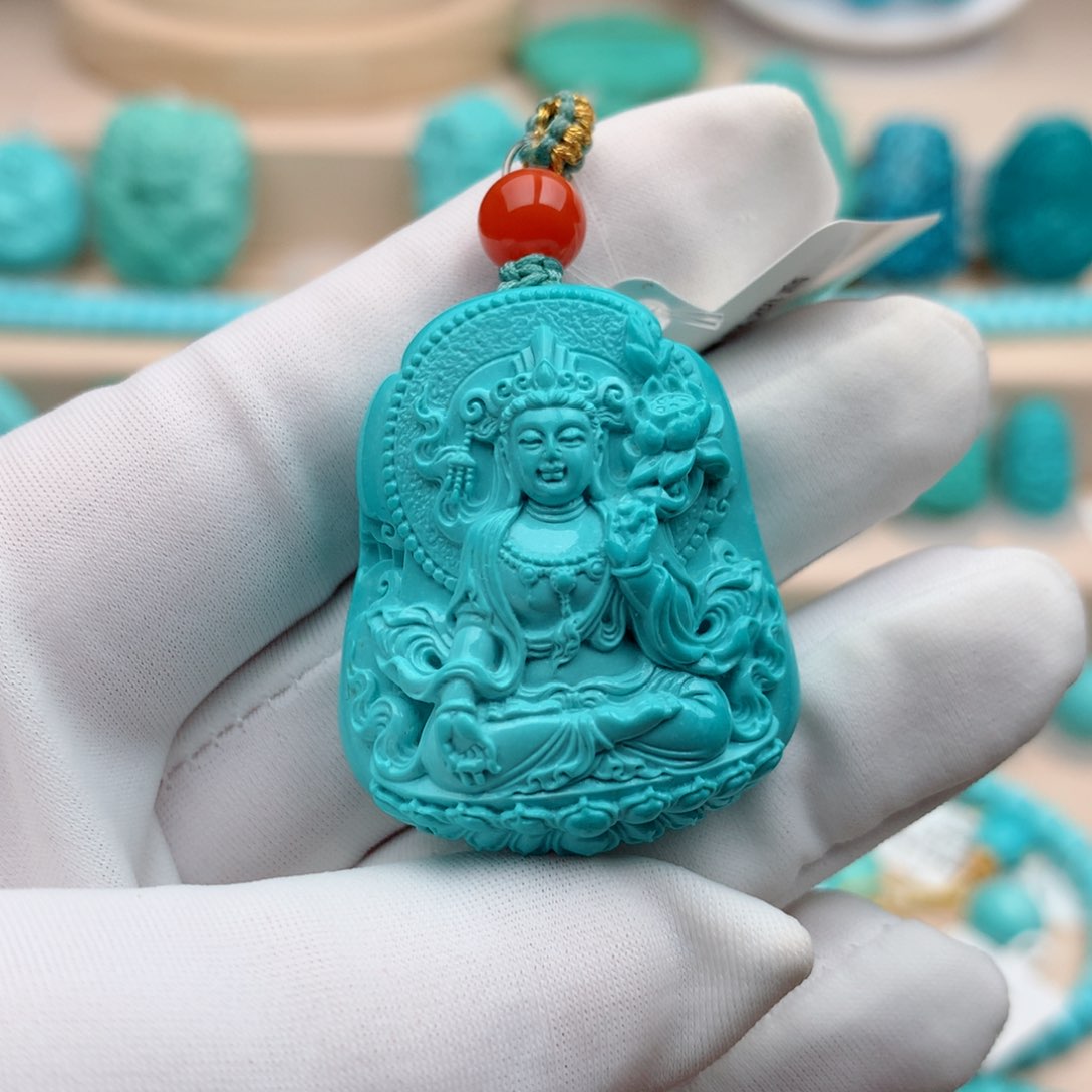 绿松石珠宝奇石未镶嵌22.6克