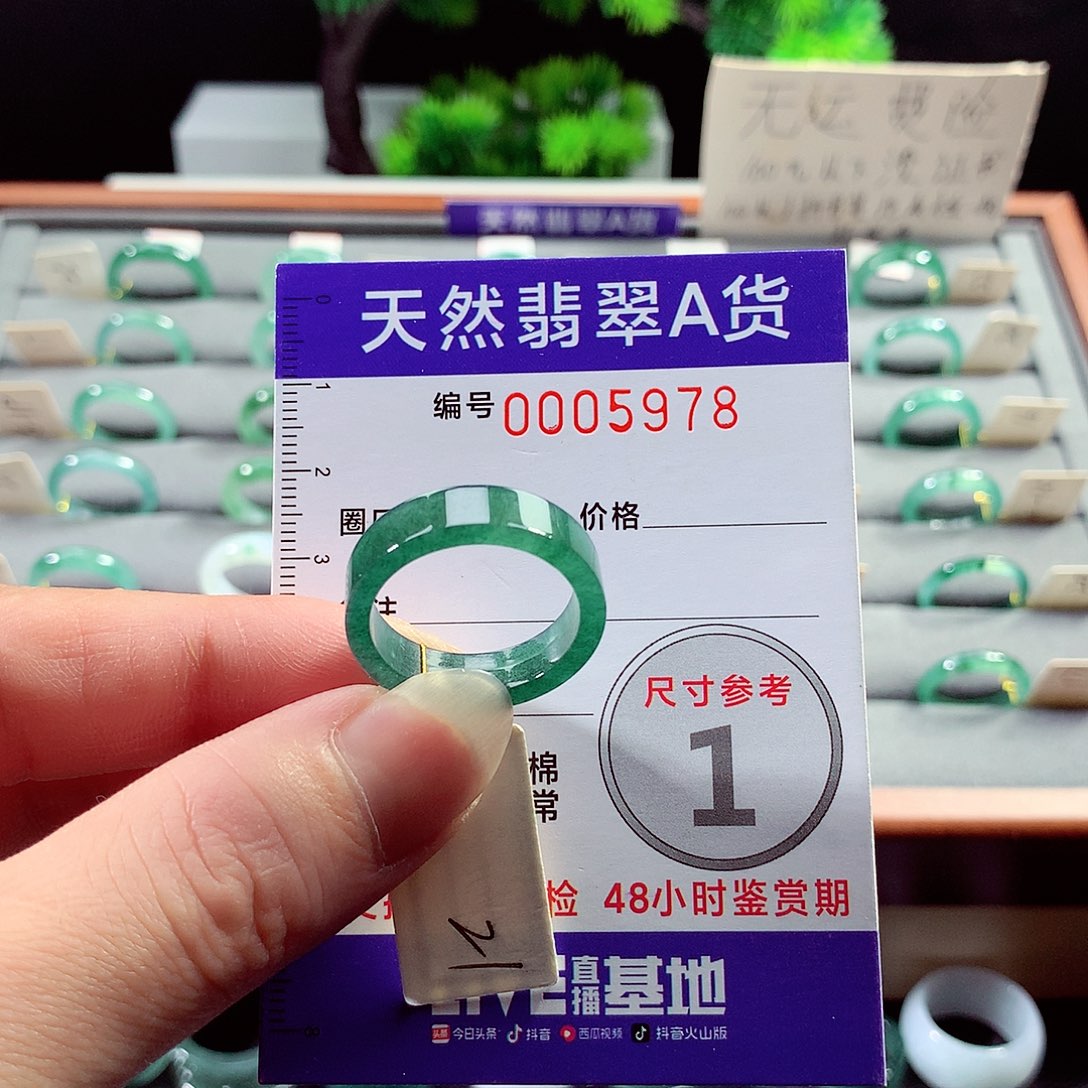 翡翠戒指未镶嵌21号