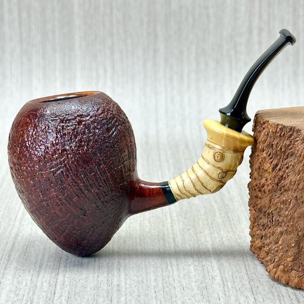Doctor's俄罗斯医生烟斗喷砂橡果弯斗石楠木手工斗进口斗经典叼斗