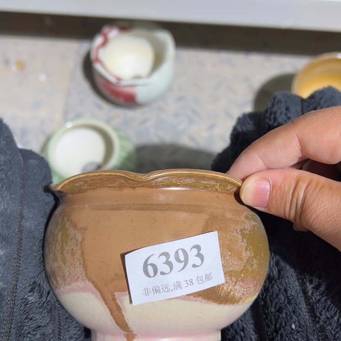 红陶口8高8 景德镇花盆手工