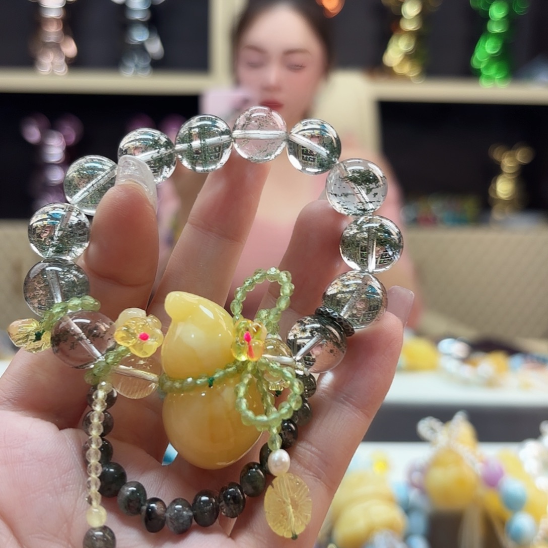 琥珀未镶嵌手链琥珀