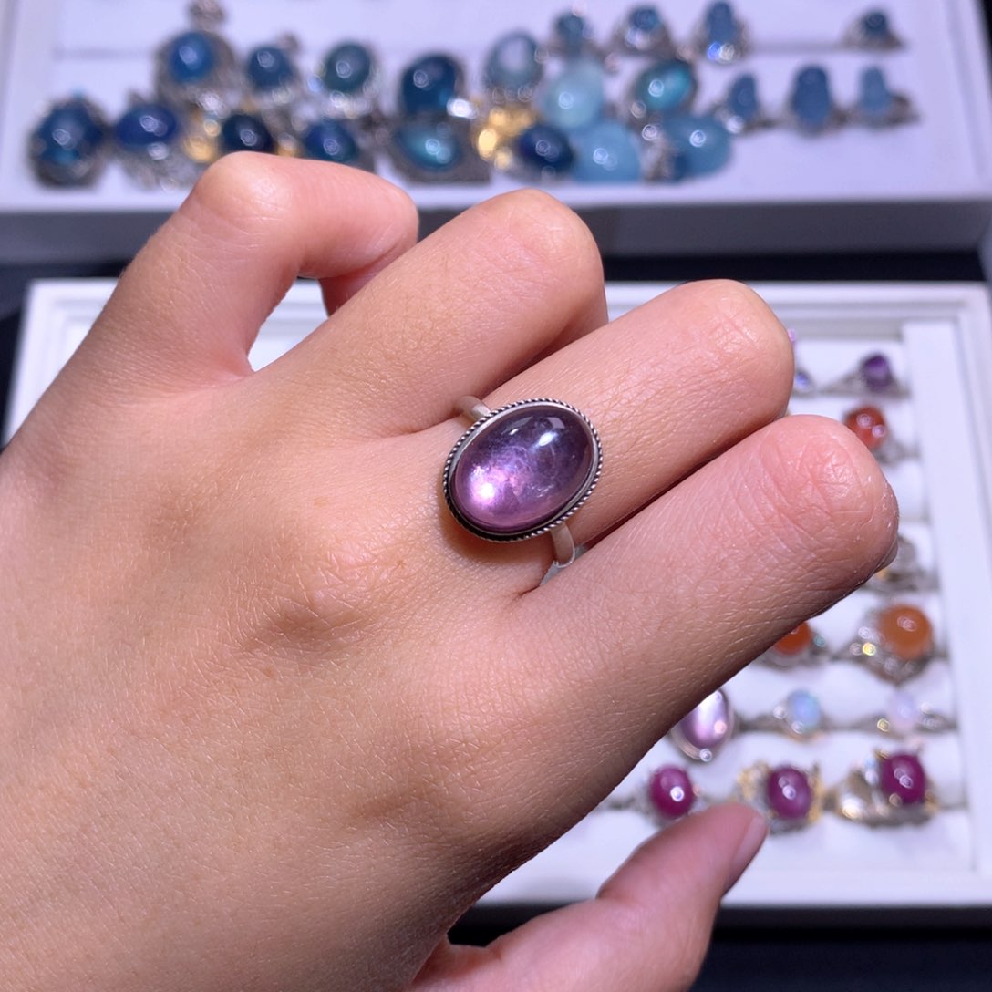 【闪购商品】银S925镶嵌戒指水晶