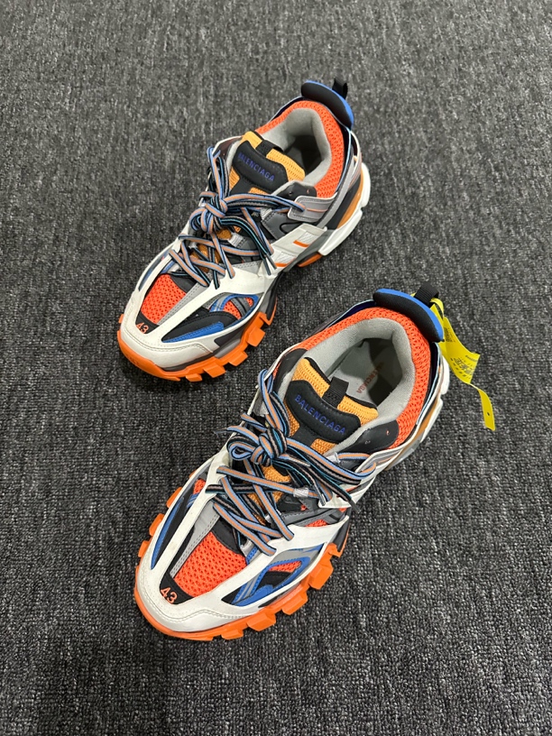 95新 Balenciaga/巴黎世家 巴黎世家 track 灰橙 老爹鞋 43 