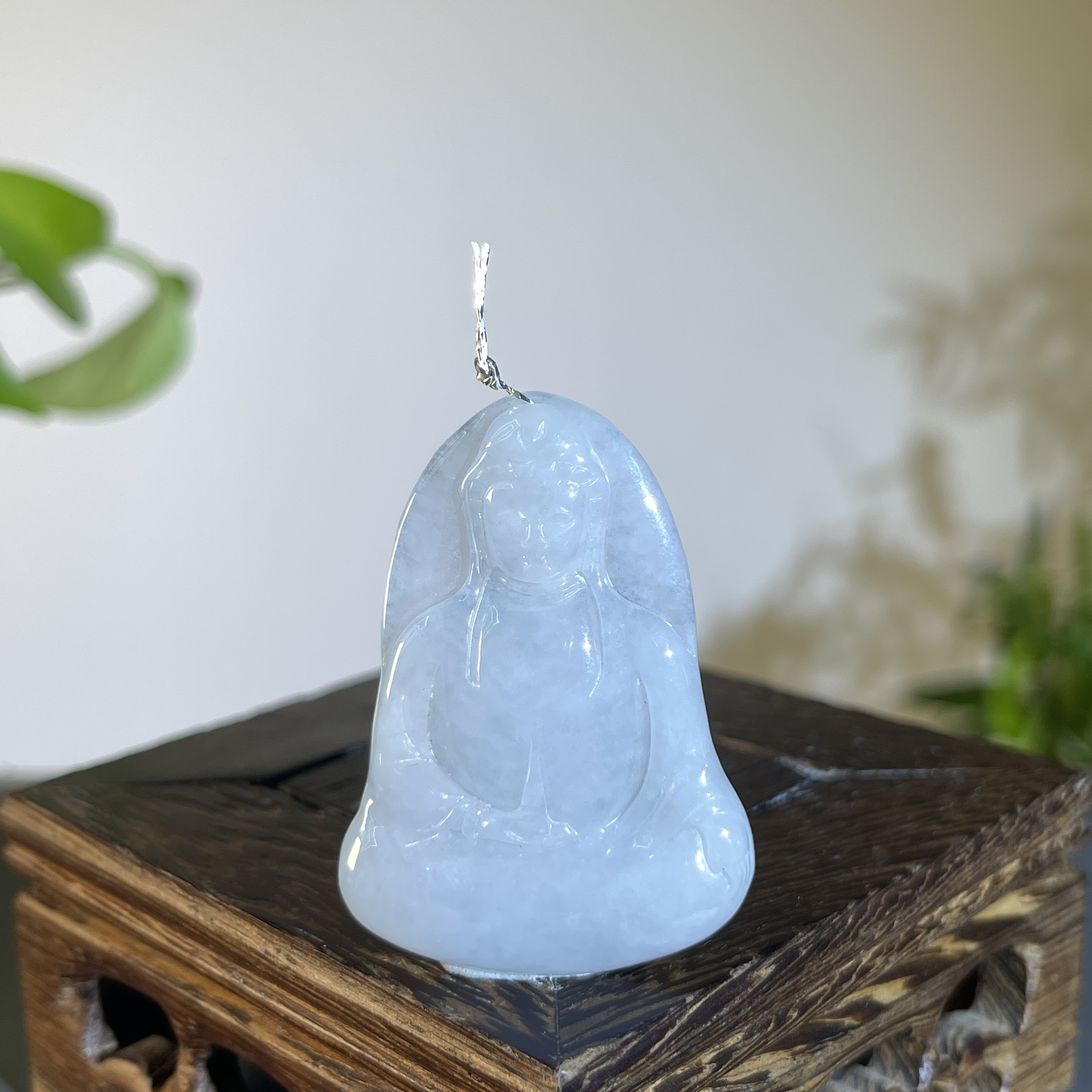 JTB05-219 天然缅甸翡翠A货 观音