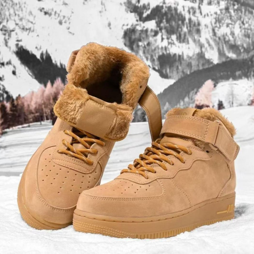 dilik空.一号小麦色男鞋 2025冬季新款低帮情侣厚底休闲板鞋女