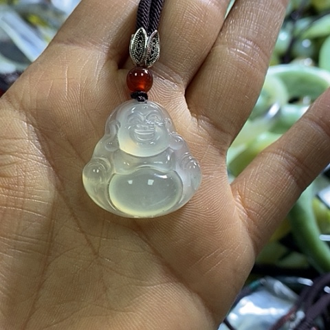 岫玉颈饰未镶嵌挂件