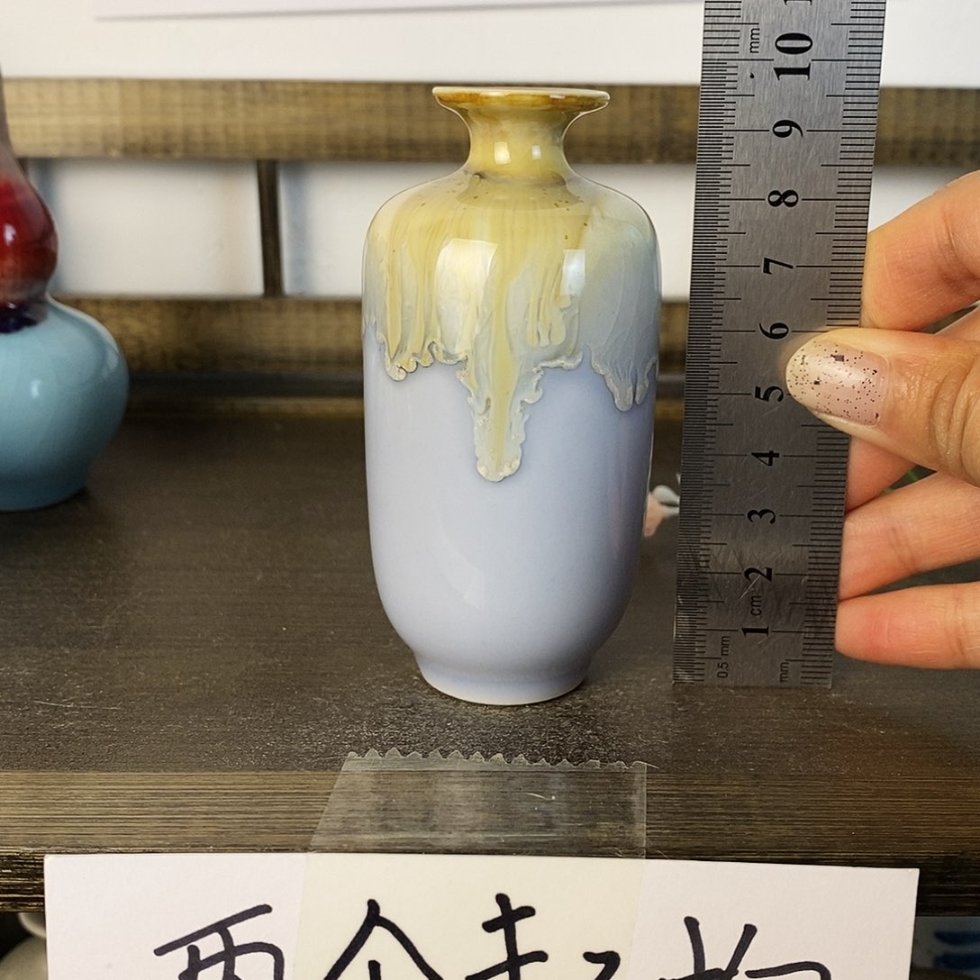 摆件景德镇高温陶瓷小花瓶