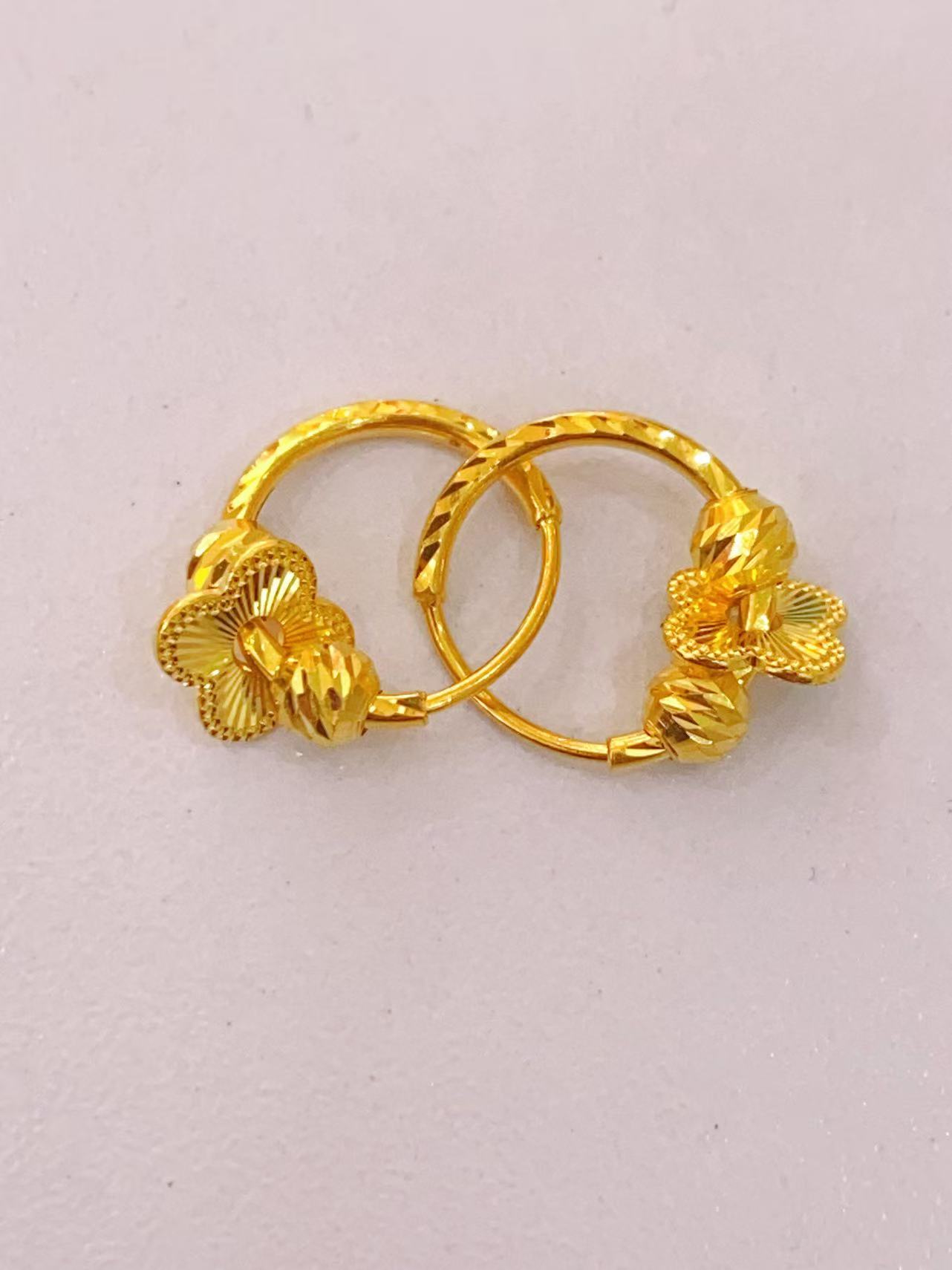 足金999时尚耳饰2.30g