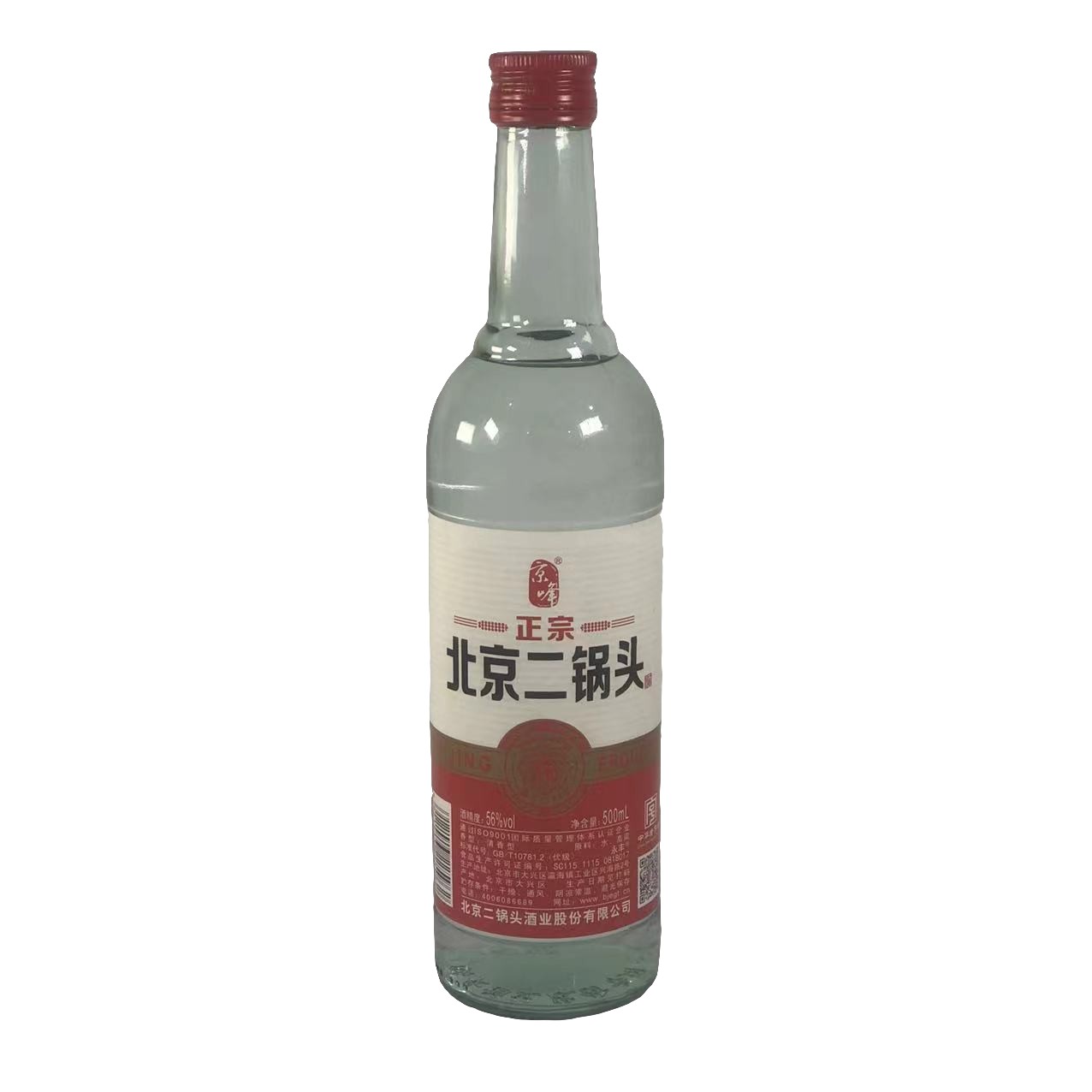 JingHongQi/京红旗京峰 56度二锅头56度500ml56度500ml