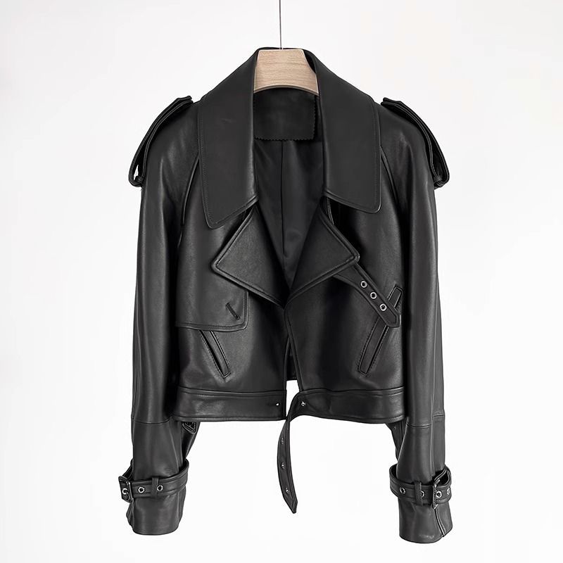 皮夹克百搭皮衣冬季薄款短外套短款No退NO换