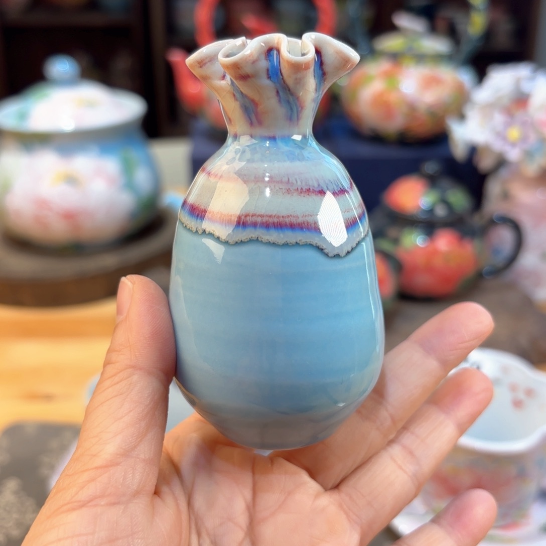 景德镇手绘高温釉下彩陶瓷茶具