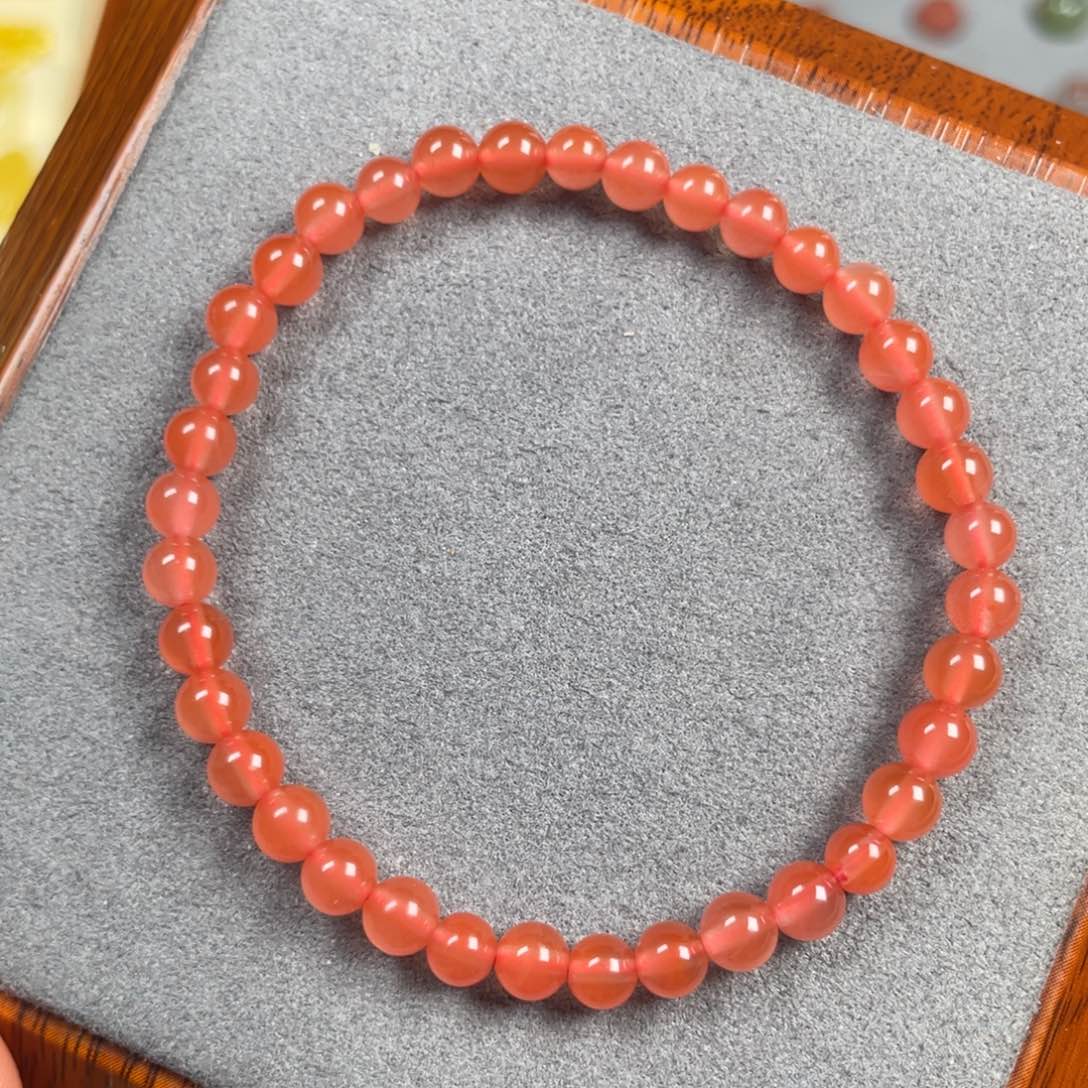 南红玛瑙卡4.7单圈未镶嵌