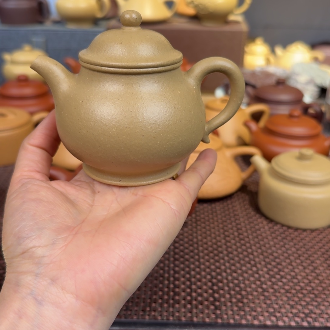 本山绿泥茶壶宁**远梨皮半手牛盖260毫升预售