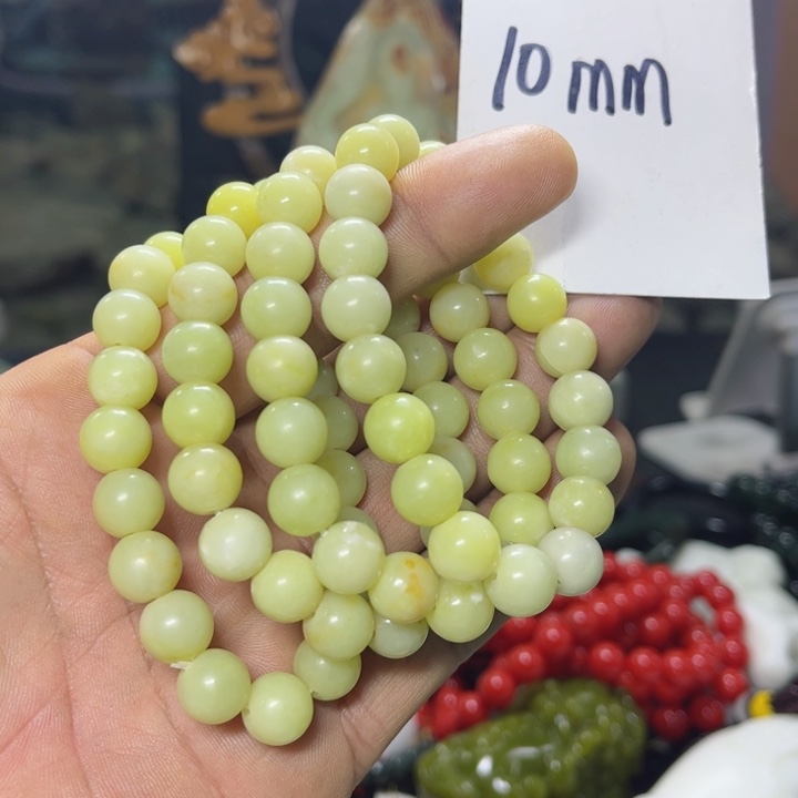 蛇纹石玉手串未镶嵌