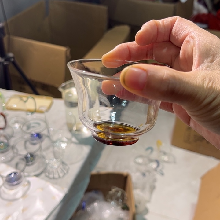 玻璃手工艺品清杯虎珀