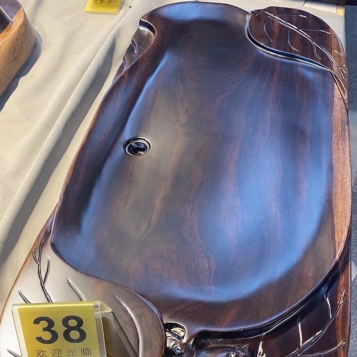 木黑檀木实木茶盘福利