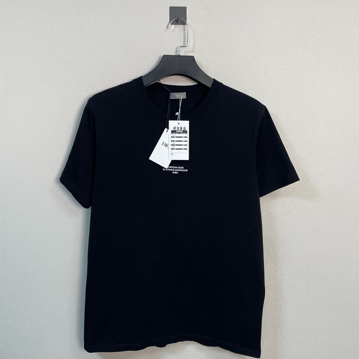 未使用 DIOR/迪奥 25fw胸前标语字母短袖/XXL码/全新带吊/价5800