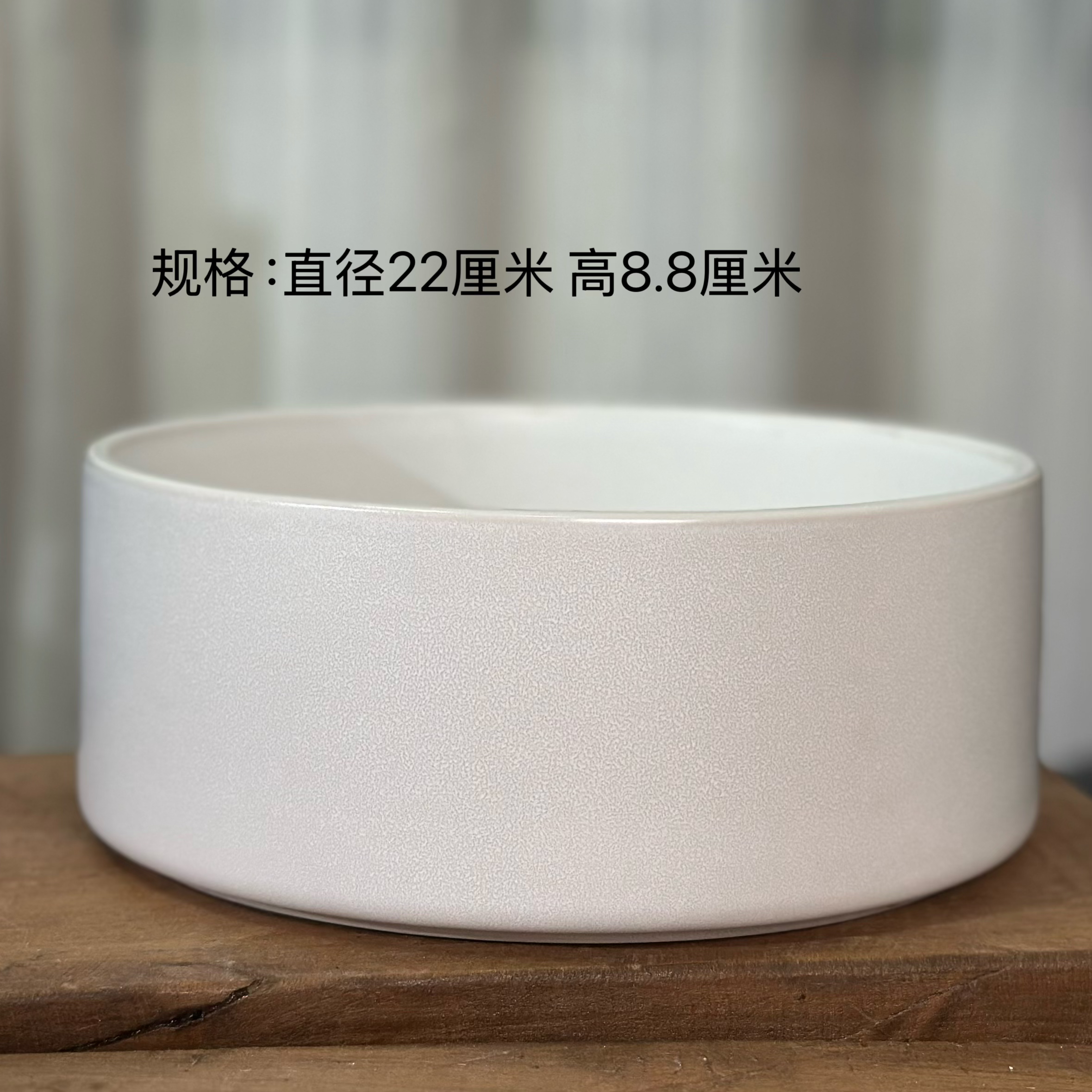 黑白两色碗莲花盆 水培花盆无孔花盆陶瓷盆