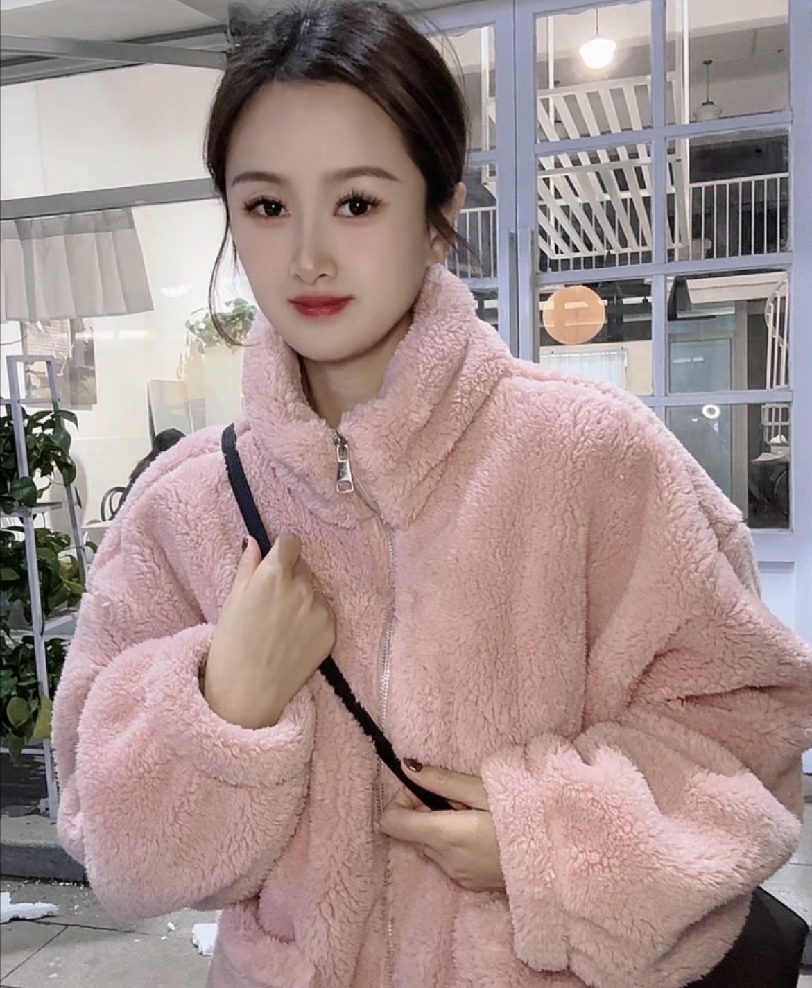 【高品质】情侣秋冬立领保暖宽松拉链家居服套装可外穿加绒加厚套装