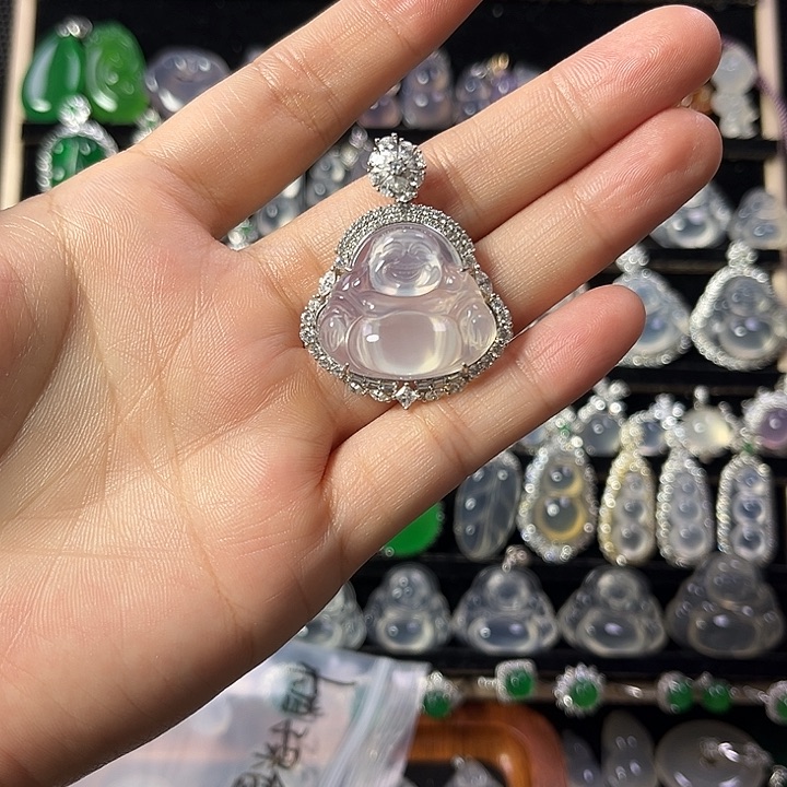 玛瑙/玉髓颈饰银S925镶嵌柚**香