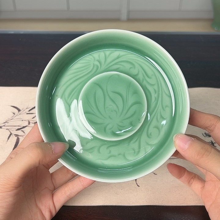 龙泉云间青瓷小米茶器