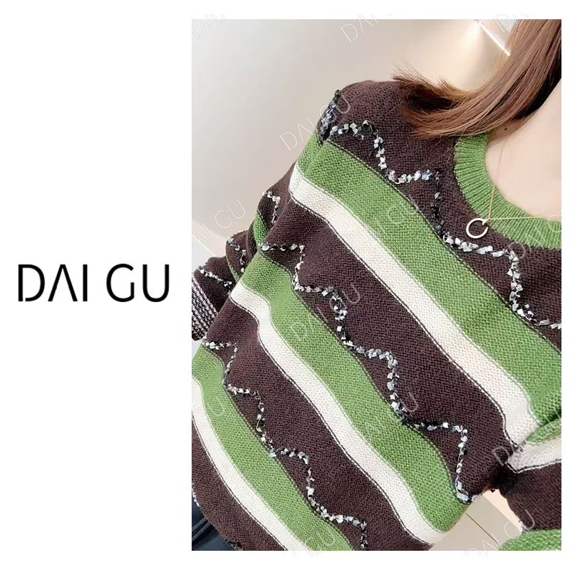 2025年秋季新款长袖针织衫上衣女装毛衣B3214