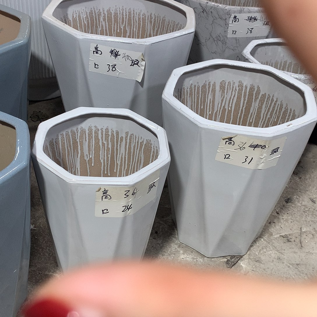 高温陶瓷花盆微瑕