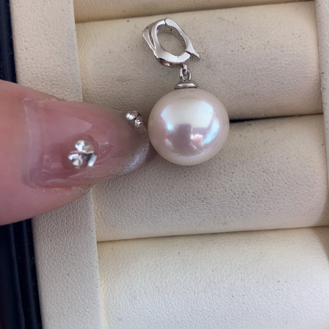 淡水珍珠颈饰银S925镶嵌