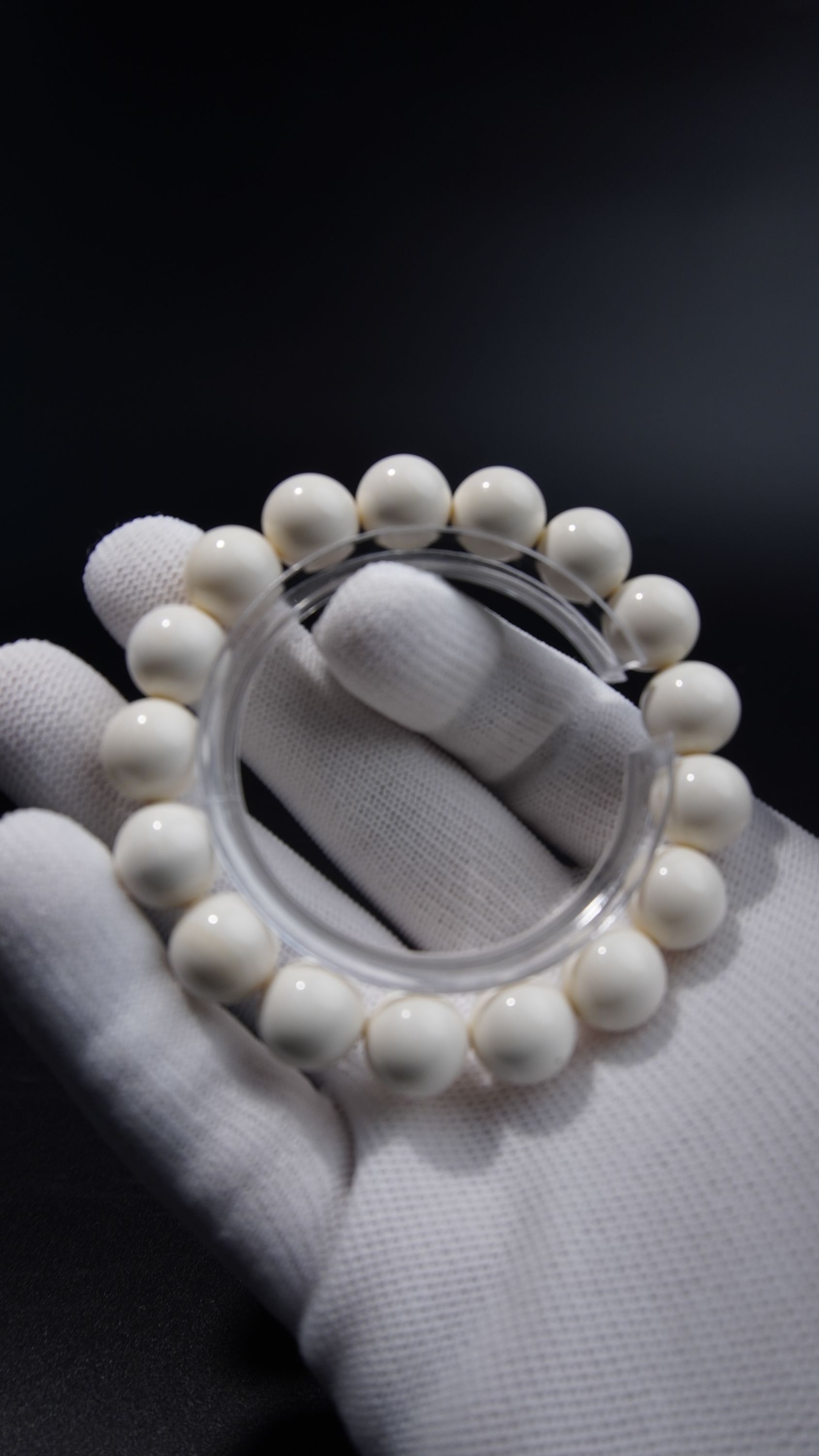 猛犸素珠单圈12mm冰料