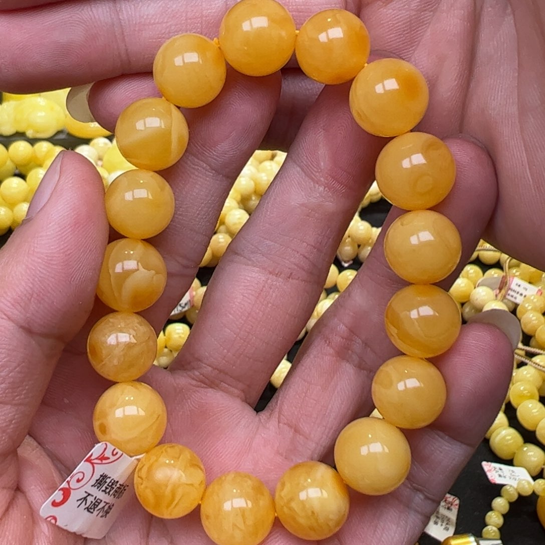 【闪购商品】琥珀珠宝奇石未镶嵌12mm