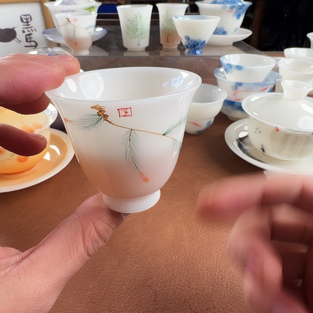 杯子陶手绘璞玉瓷系列产品