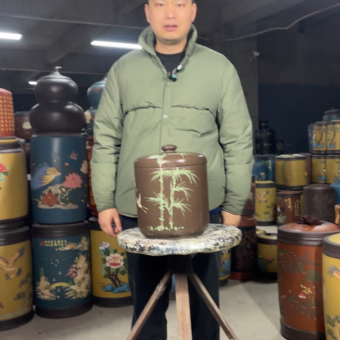 宜兴原矿紫砂茶叶罐