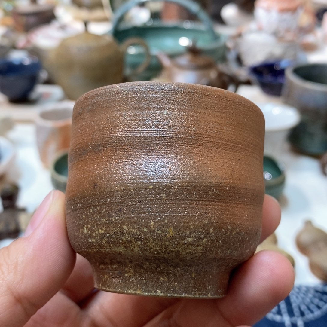 柴烧侘寂粗陶茶具
