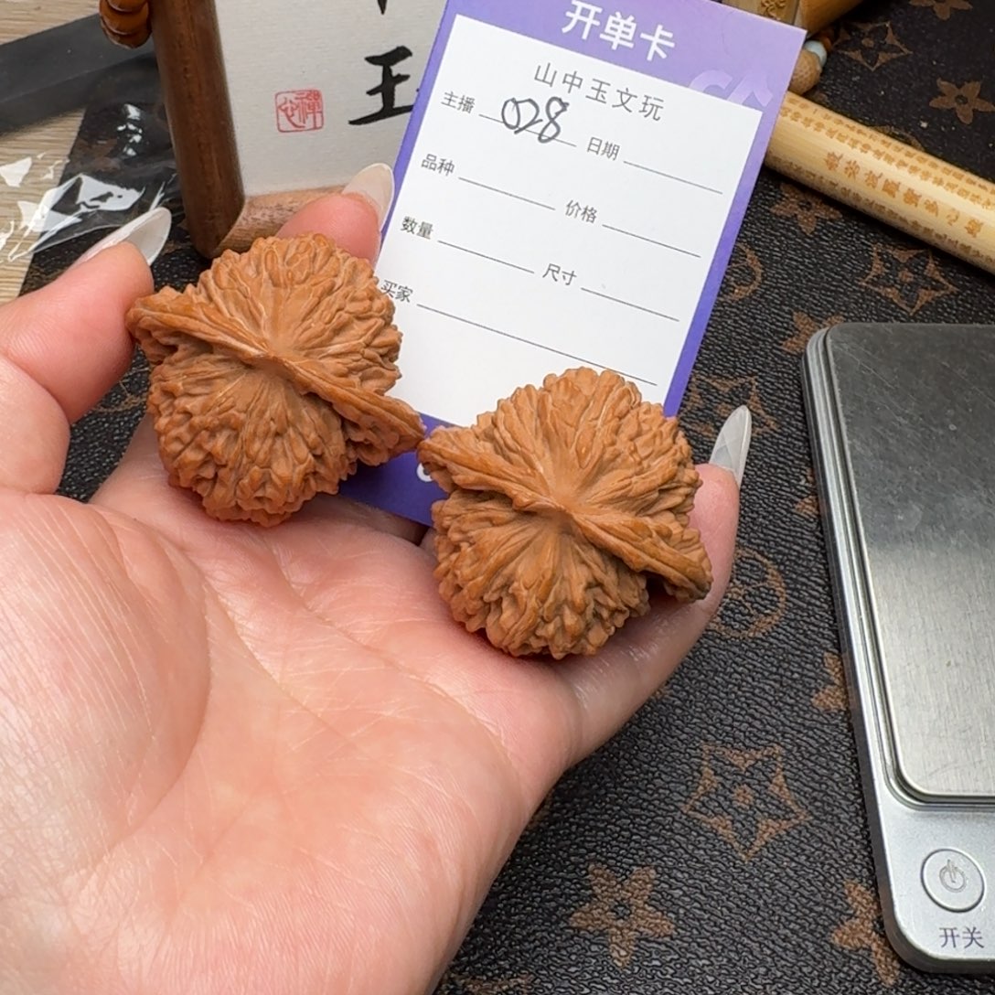 把件文玩核桃45四座楼028