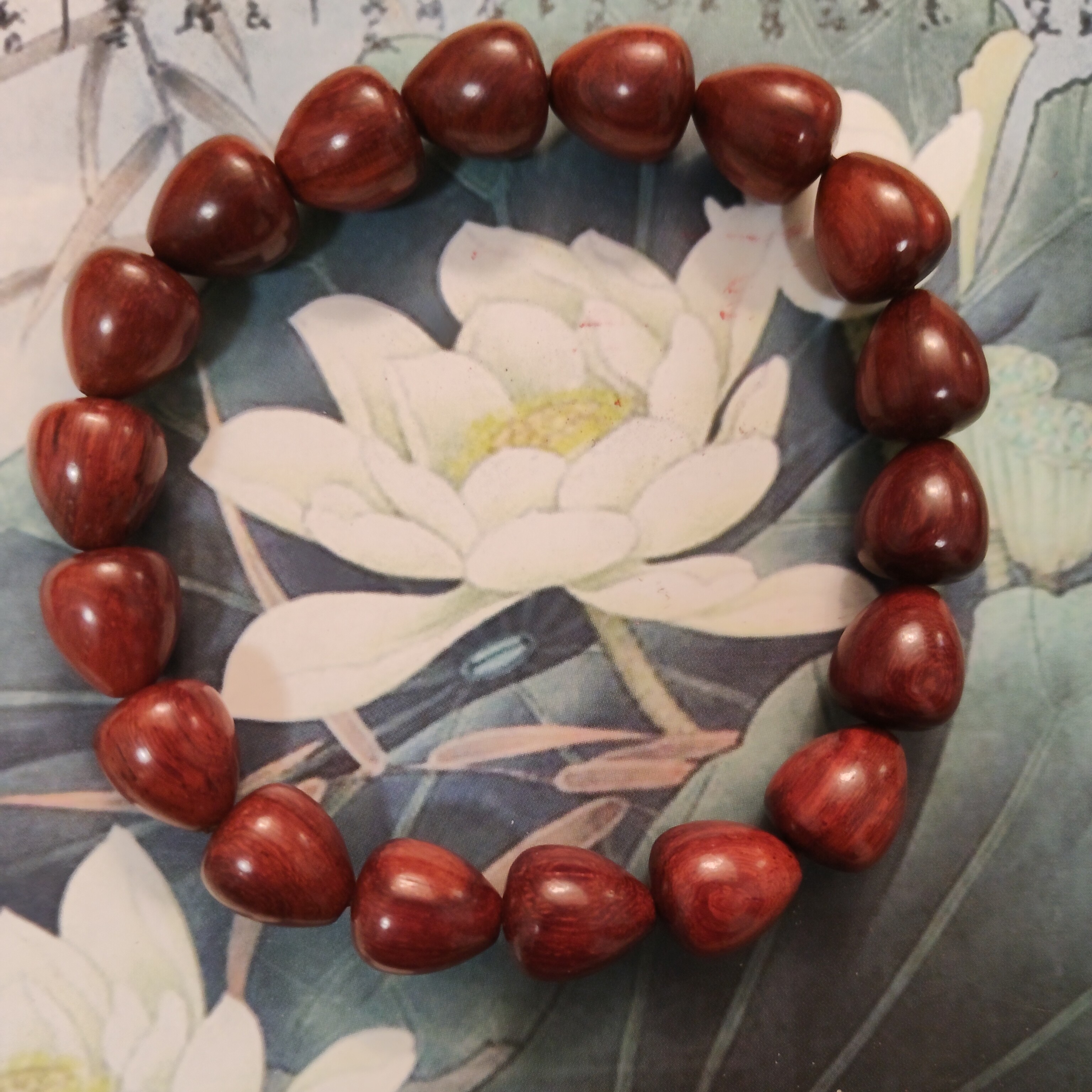 檀香紫檀水滴手串