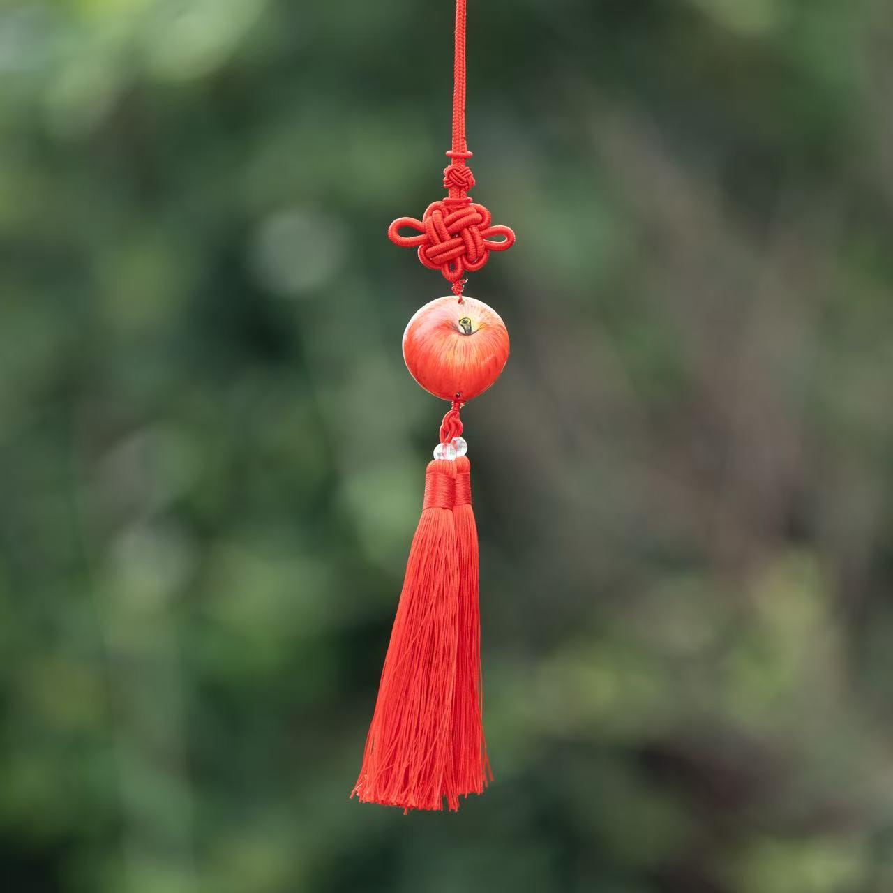 石头苹果艺术画平安挂件  手工制作每个形状不一 介意慎拍