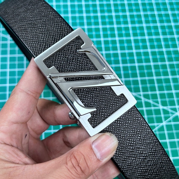 腰带男款Z字皮带无孔无牙百搭意大利进口黄牛脊背皮新款黑色棕色