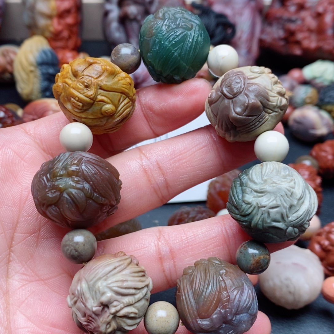 未镶嵌手串玛瑙/玉髓