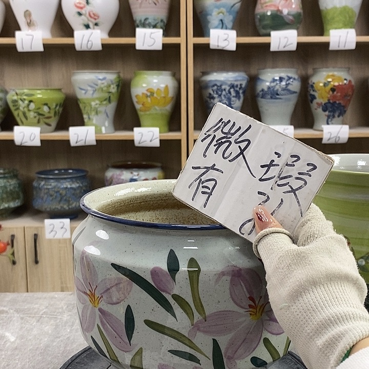 缸13xc景德镇陶瓷花盆